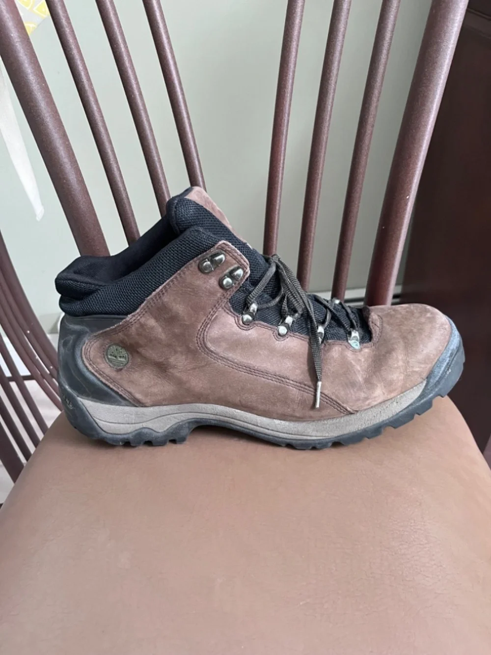 Timberland Trail Dust 2 Brown Leather Mid-Hiker Boot/Mens Size 15M